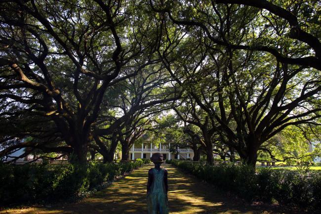 A child's point of view at the Whitney Plantation Museum, Louisiana